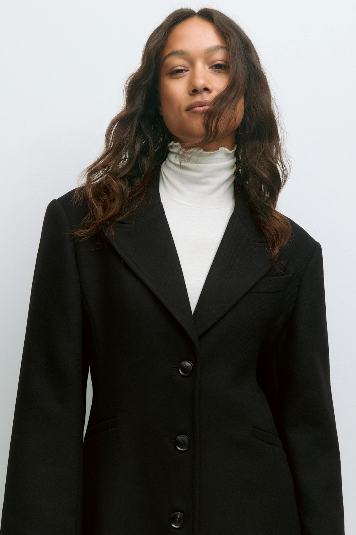 Shaped long coat