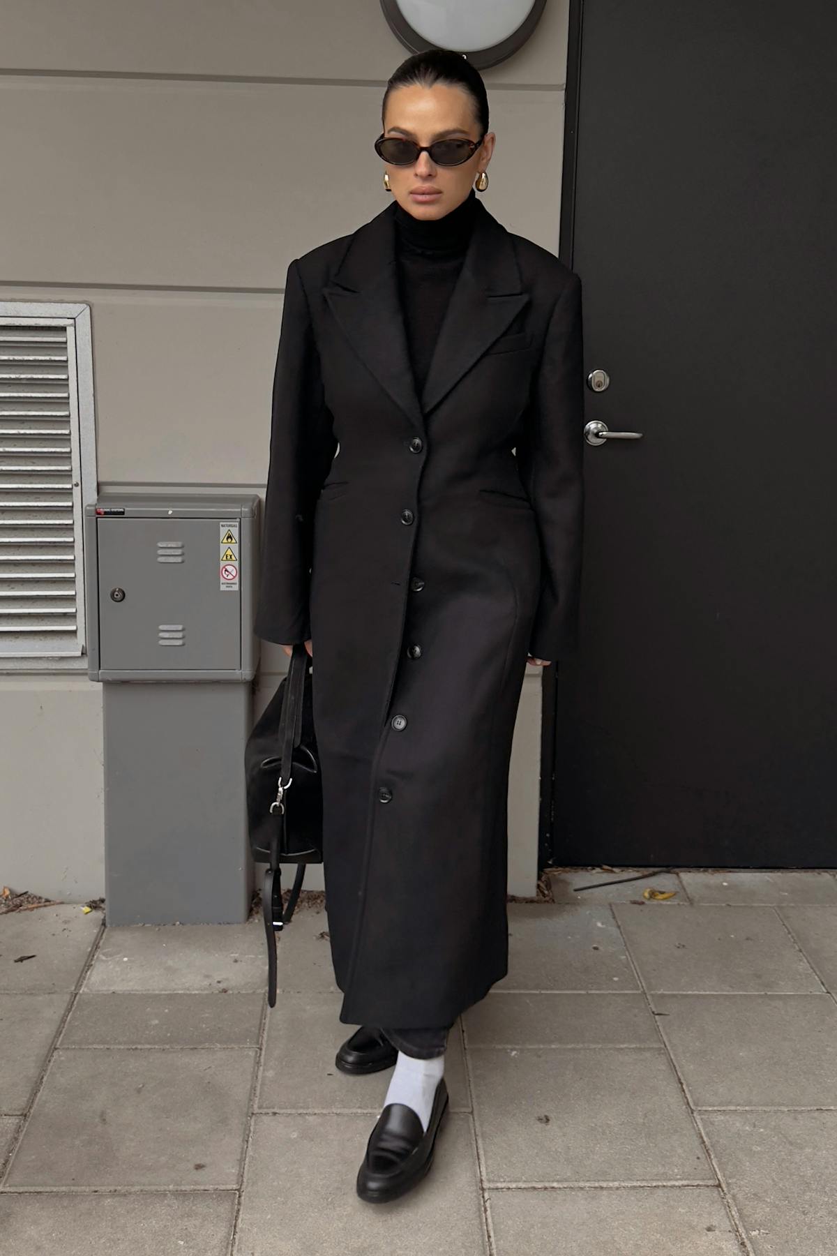 Shaped long coat