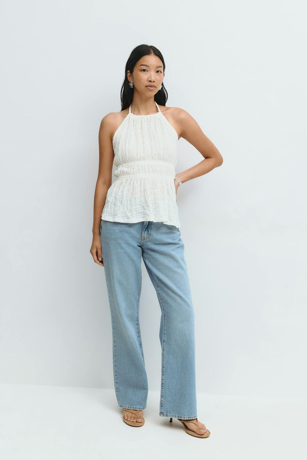 Halterneck tie top