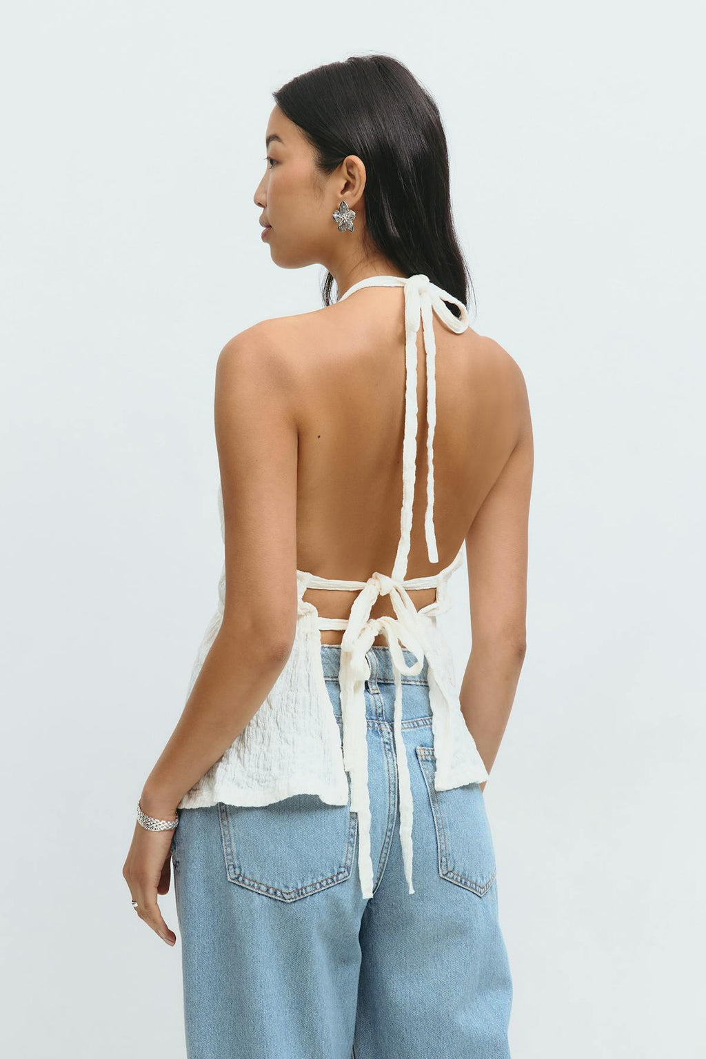 Halterneck tie top