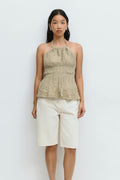 Halterneck tie top