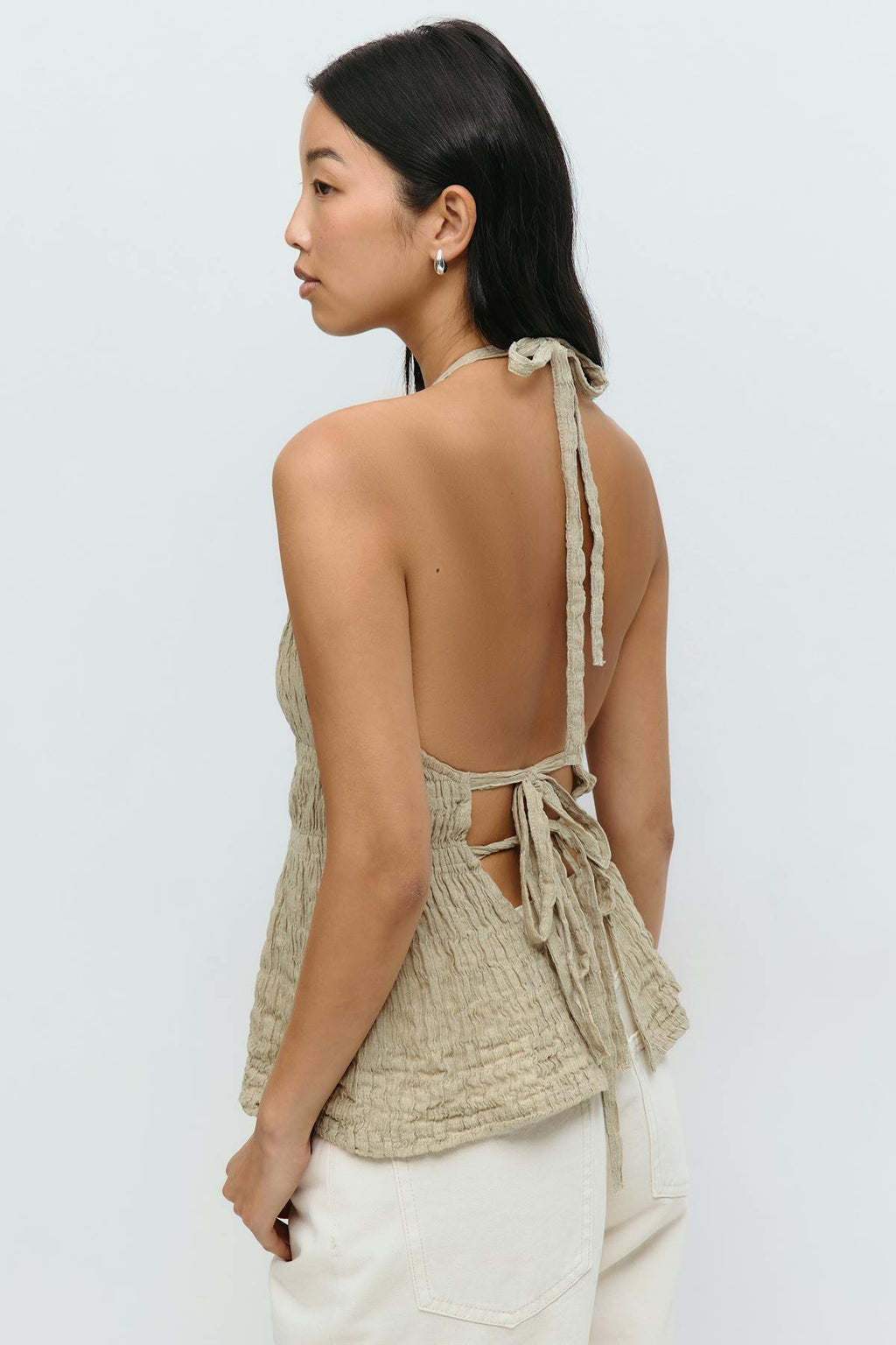 Halterneck tie top