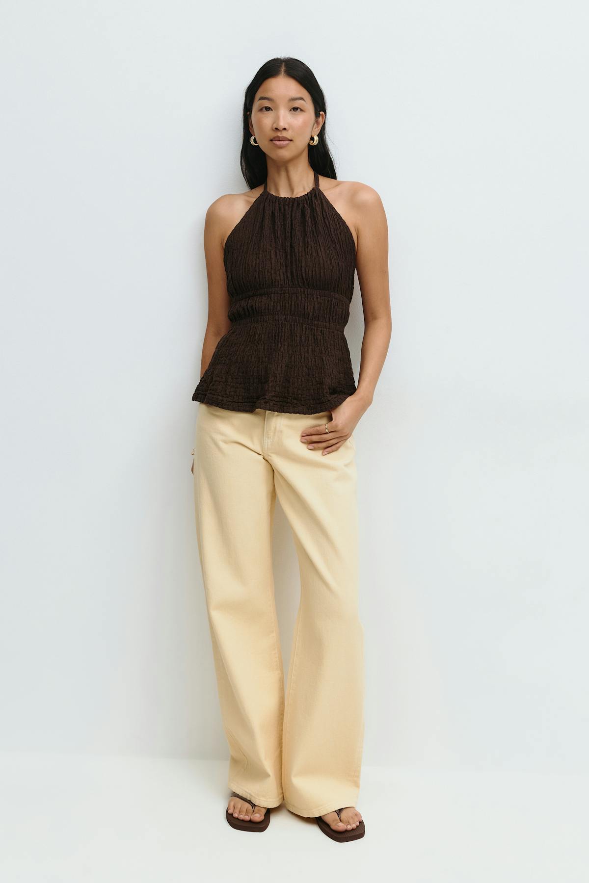 Halterneck tie top