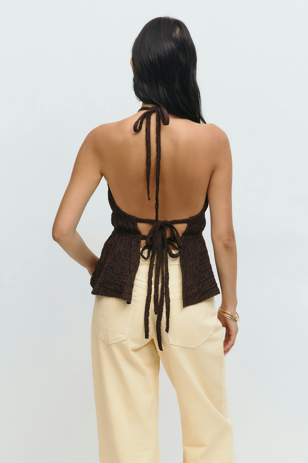 Halterneck tie top