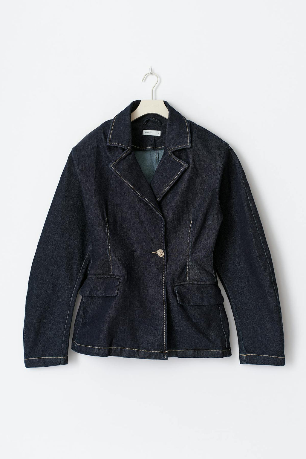 Tailored denim blazer
