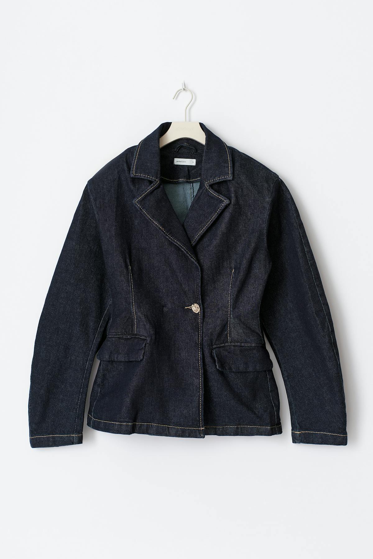 Tailored denim blazer
