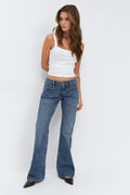 Low flare jeans