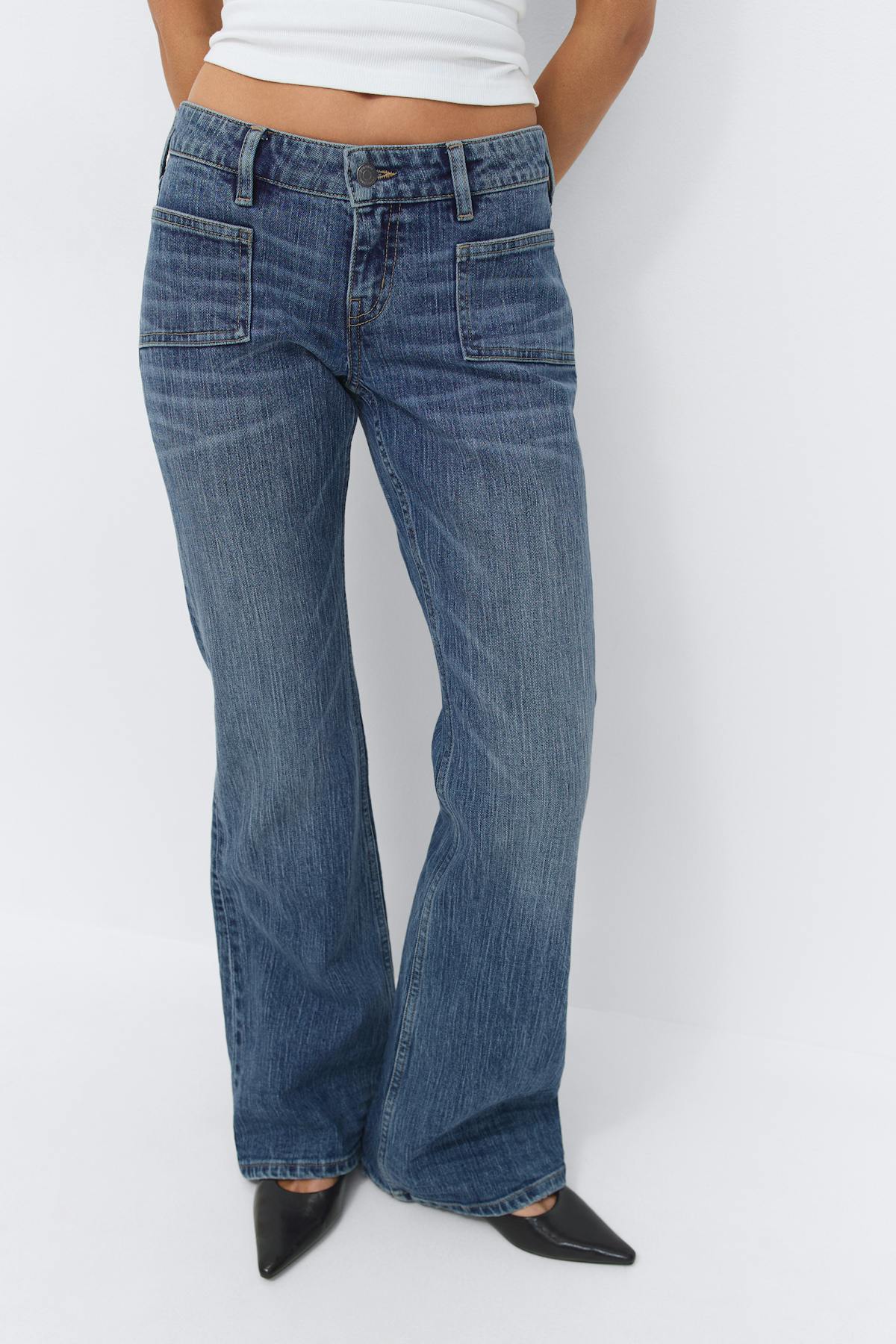 Low flare jeans