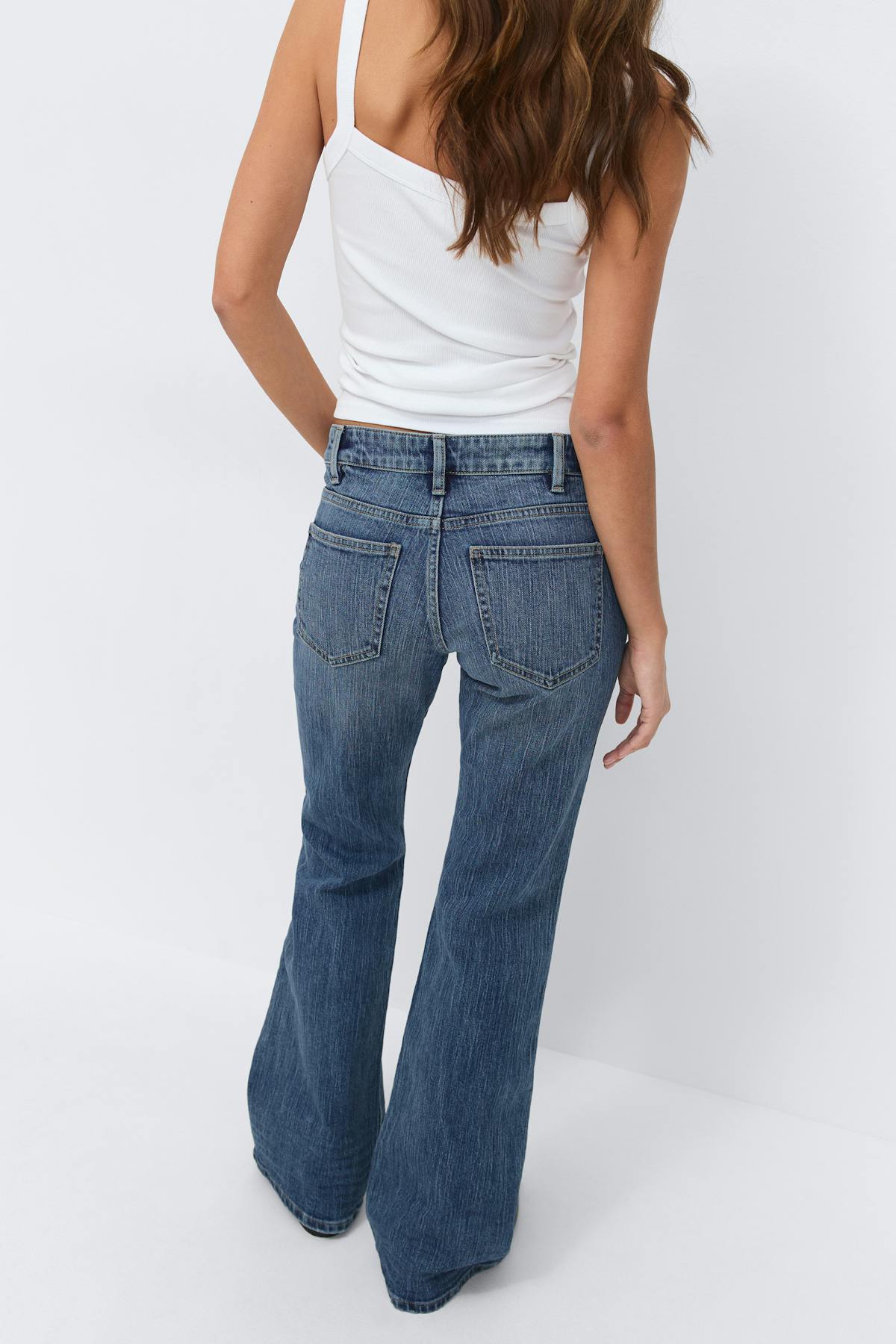 Low flare jeans