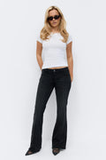 Low flare jeans