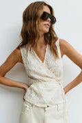 Wrap tie vest