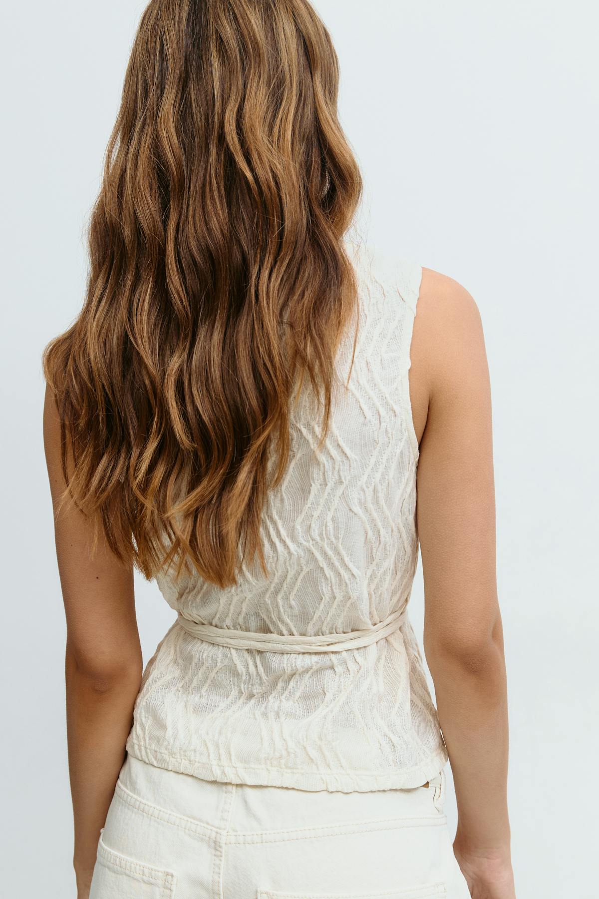 Wrap tie vest