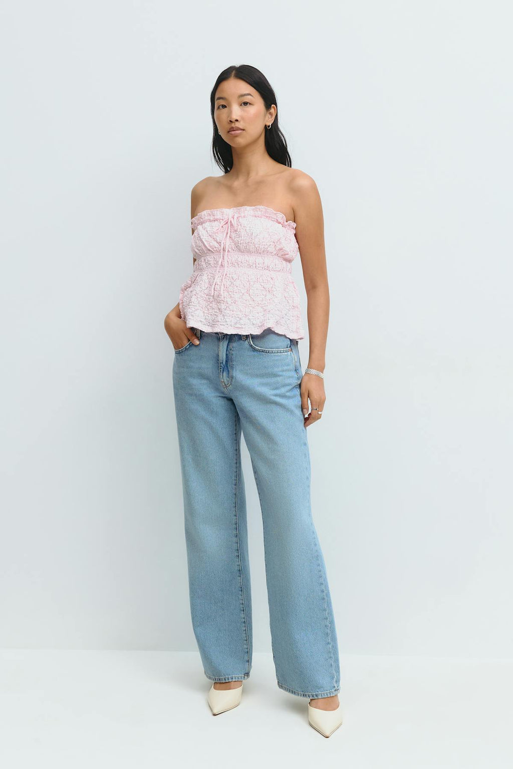Lace bandeau top