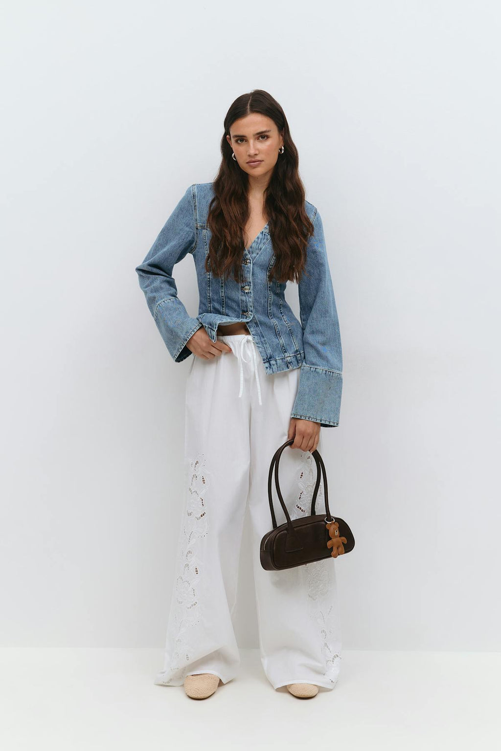 Shaped denim jacket