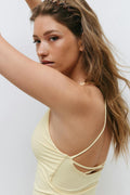 Strappy yoga singlet