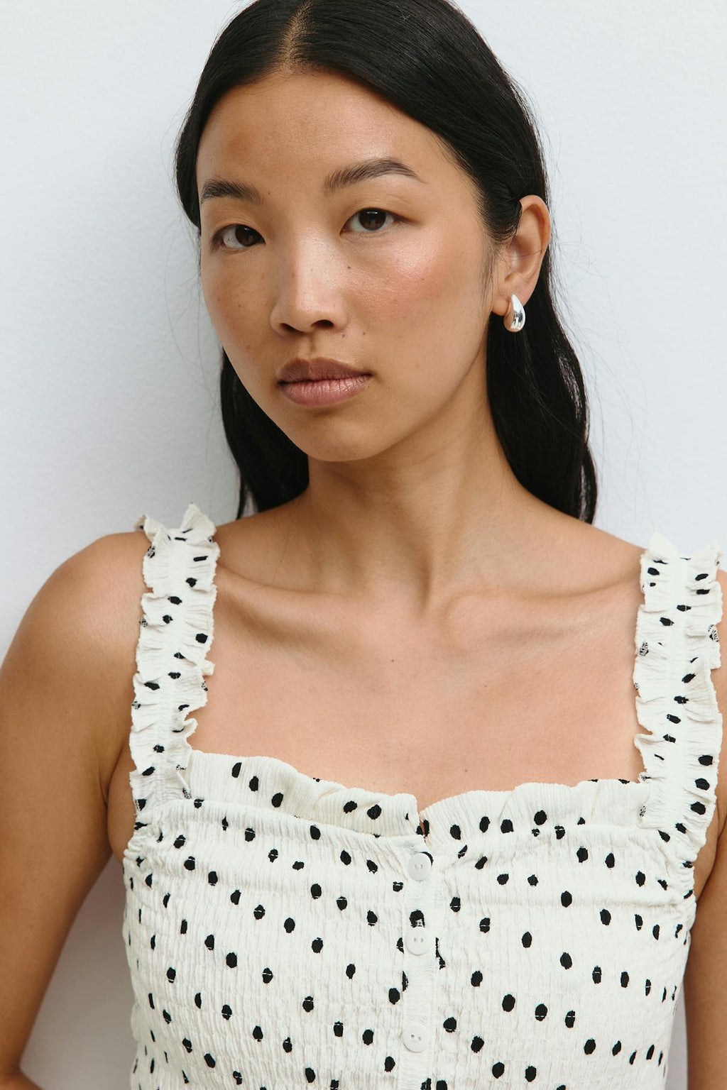 Smock frill singlet