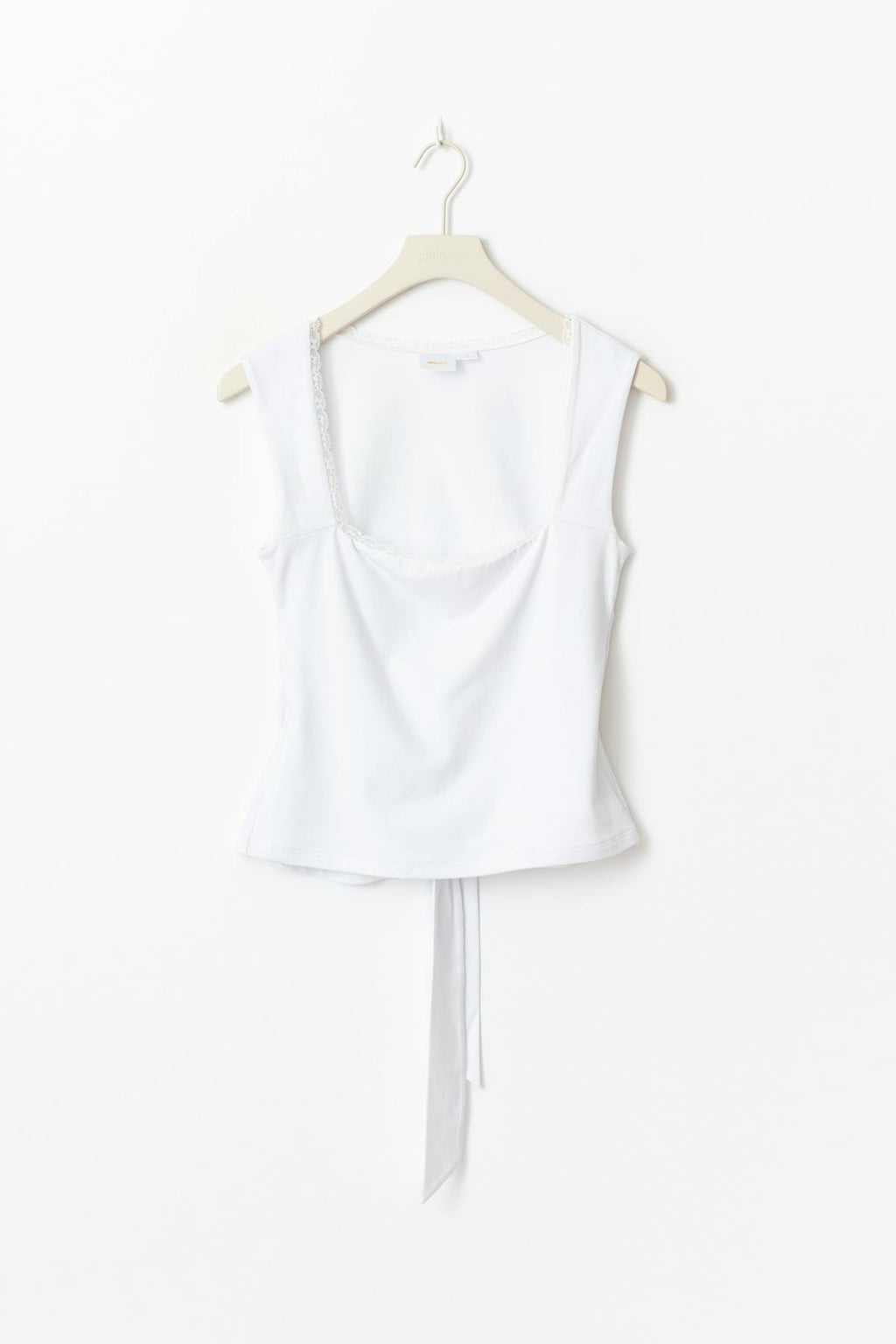 14+ lace open back top