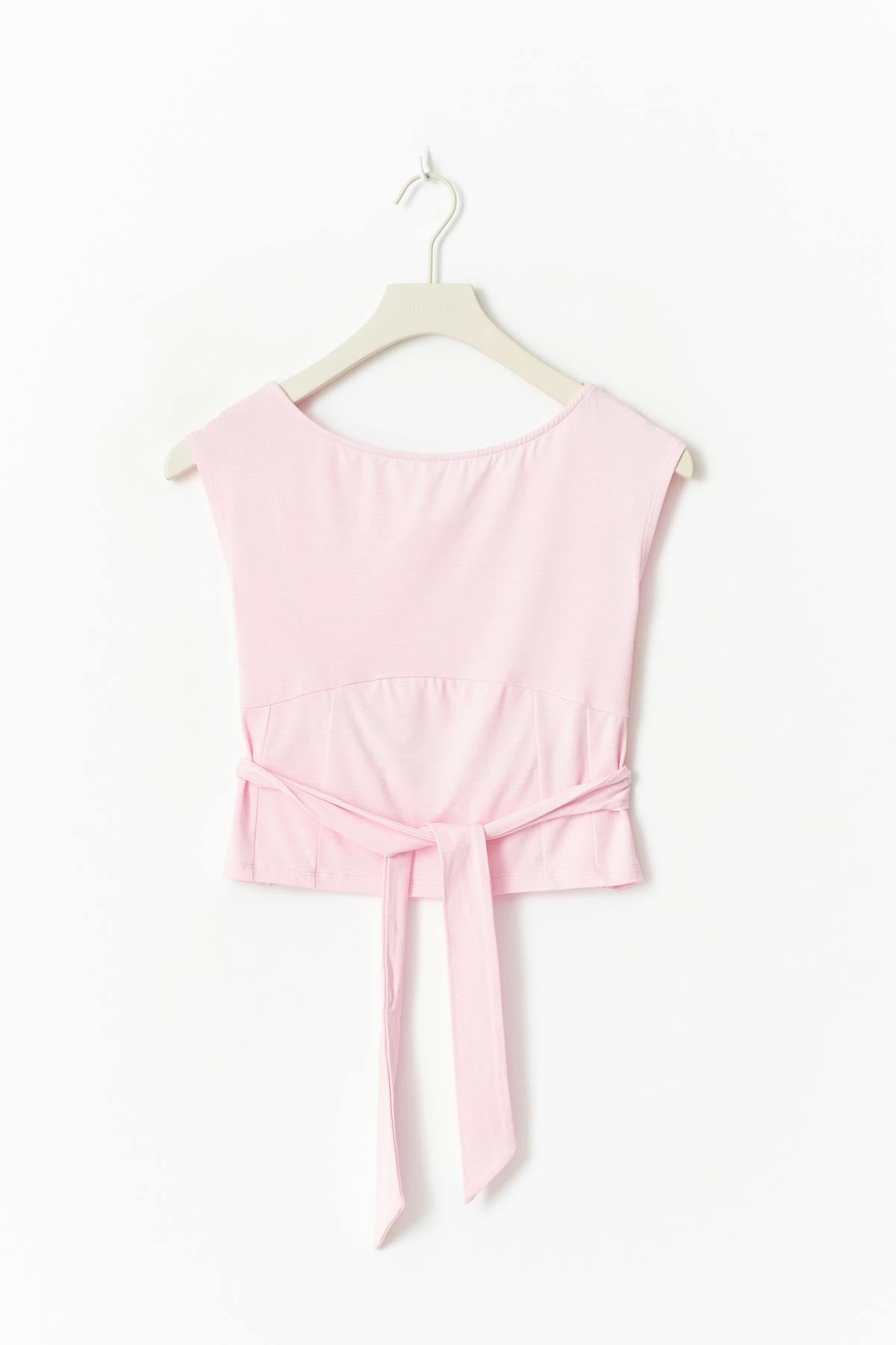 14+ open back tie top