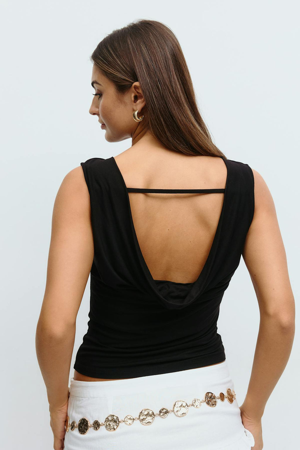14+ open back top