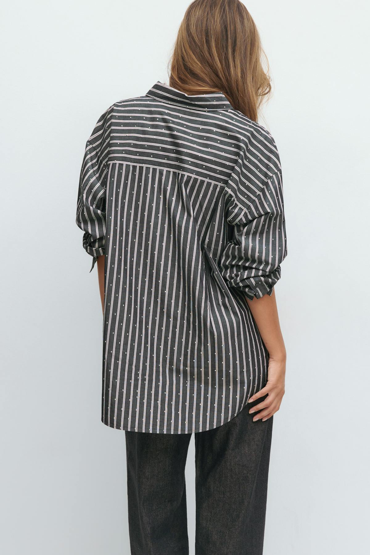 Oversized rhinestone shirt