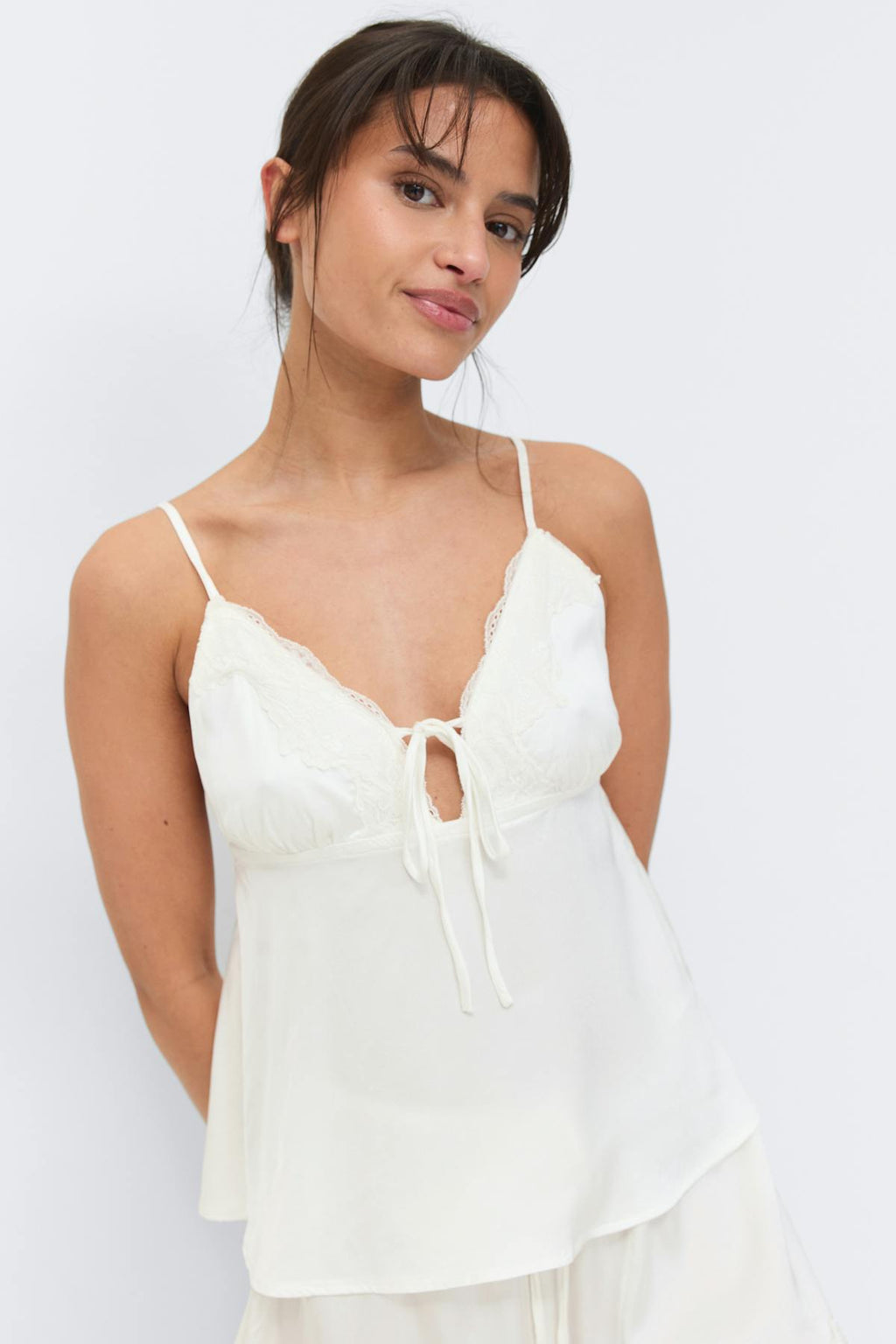 Satin loungewear singlet