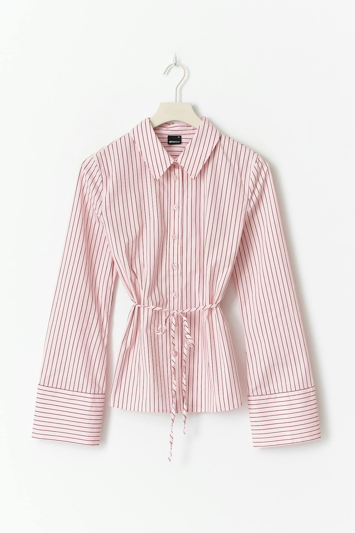 Shaped tie blouse