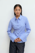 Shaped tie blouse