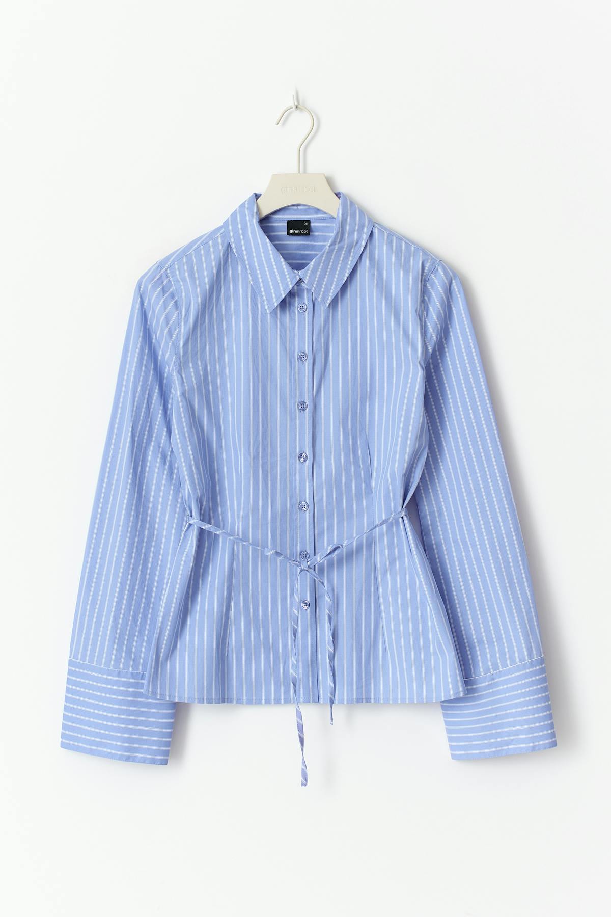 Shaped tie blouse