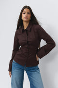 Shaped tie blouse