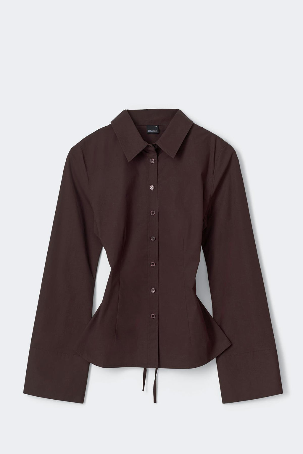 Shaped tie blouse