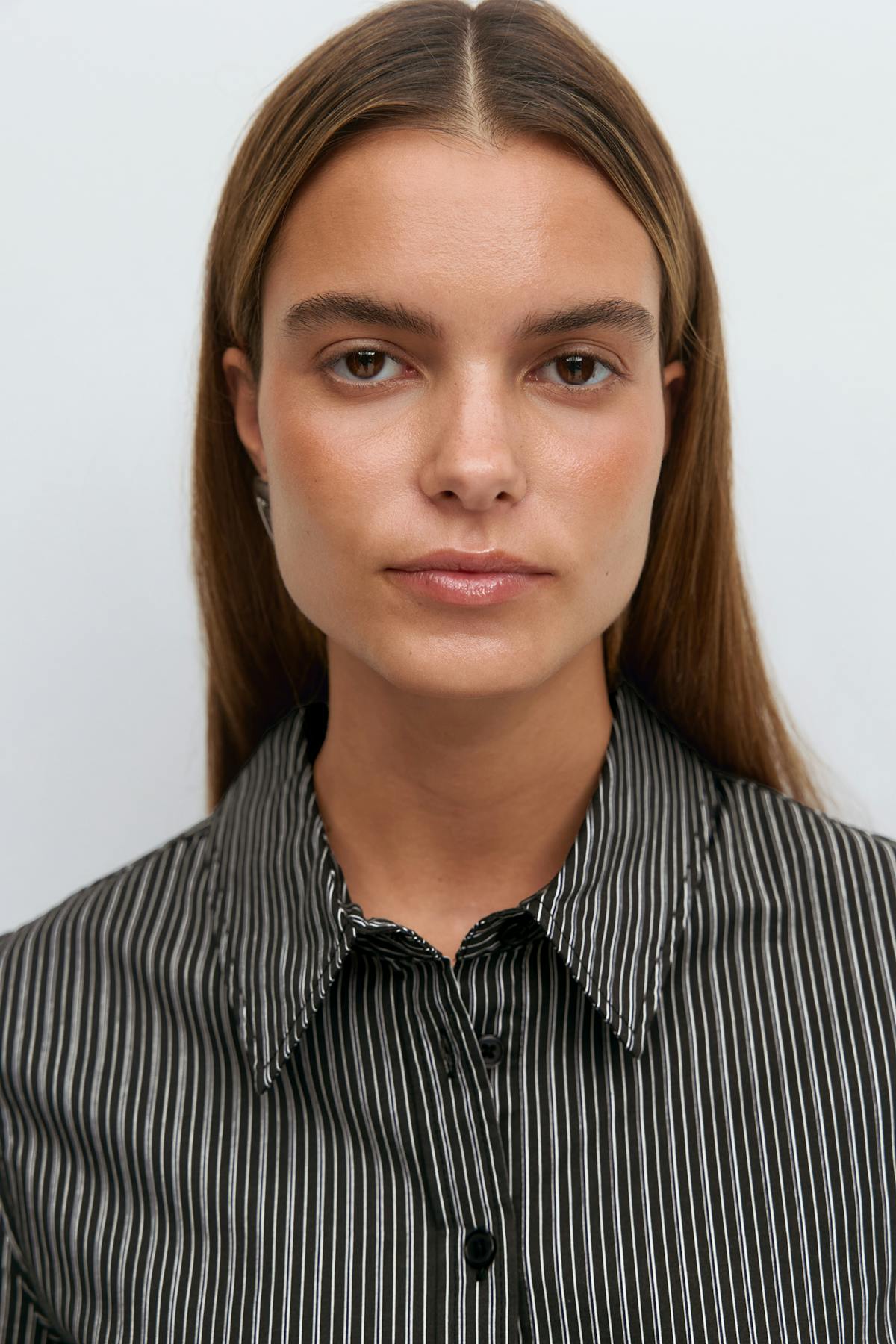 Shaped tie blouse