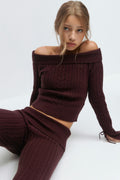 Y off shoulder sweater
