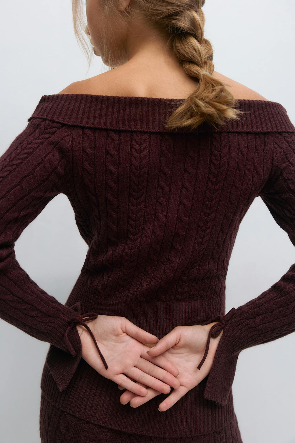 Y off shoulder sweater