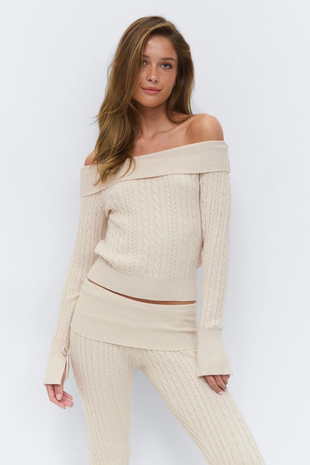 14+ off shoulder sweater