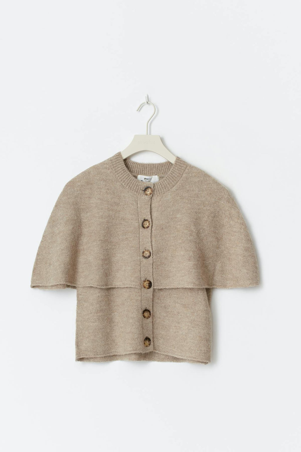 Knitted cape cardigan