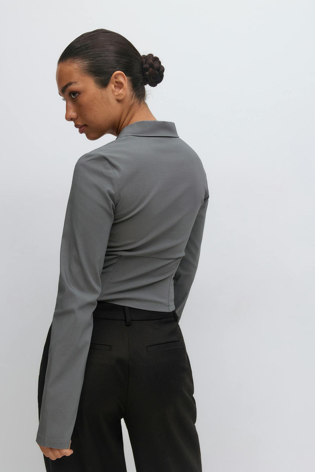 Hook and eye shirt