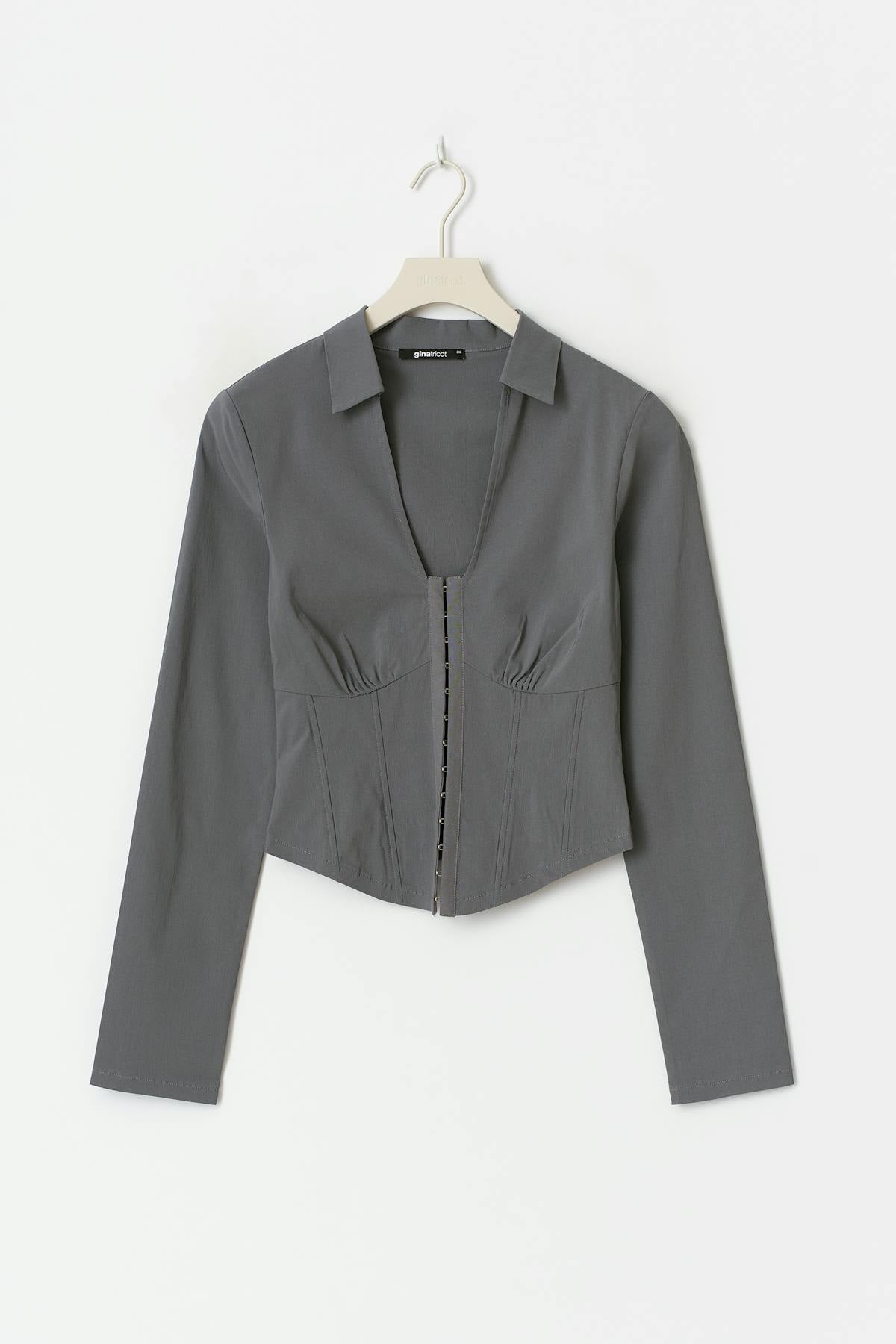 Hook and eye shirt