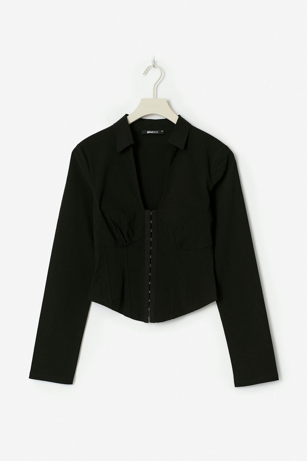 Hook and eye shirt