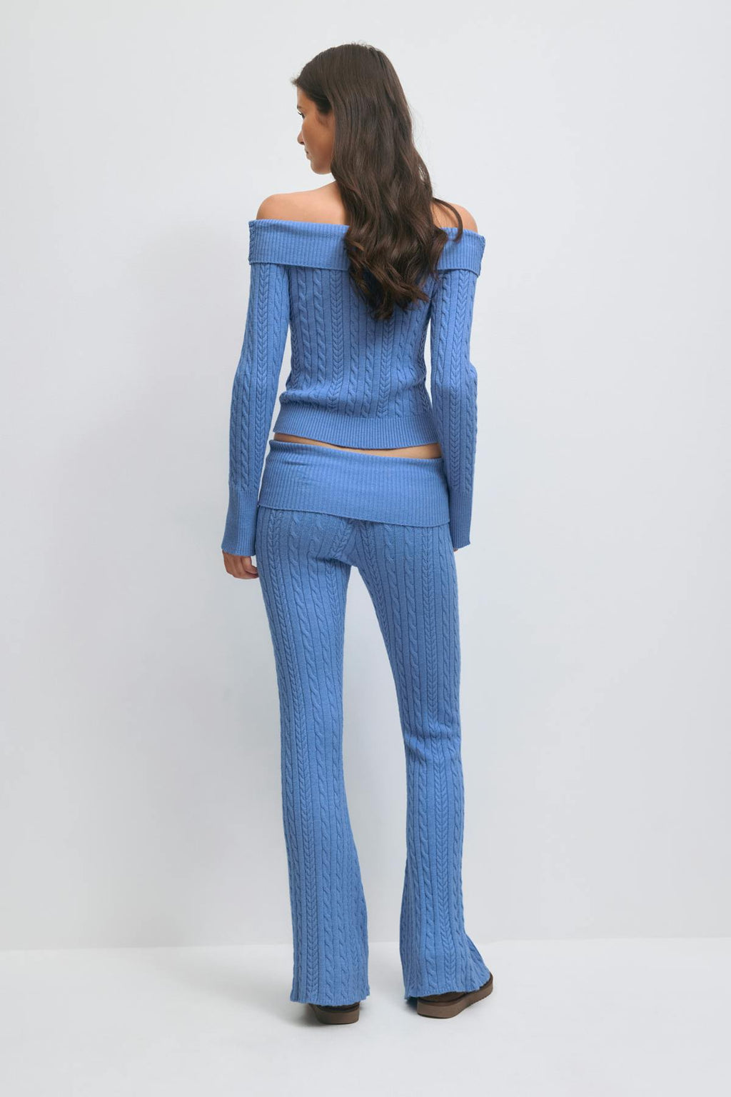 14+ cable knitted pants