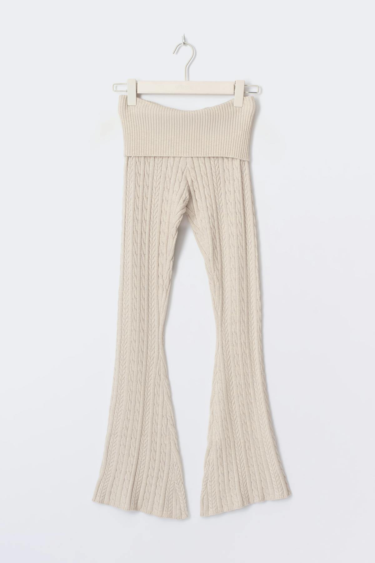 14+ cable knitted pants