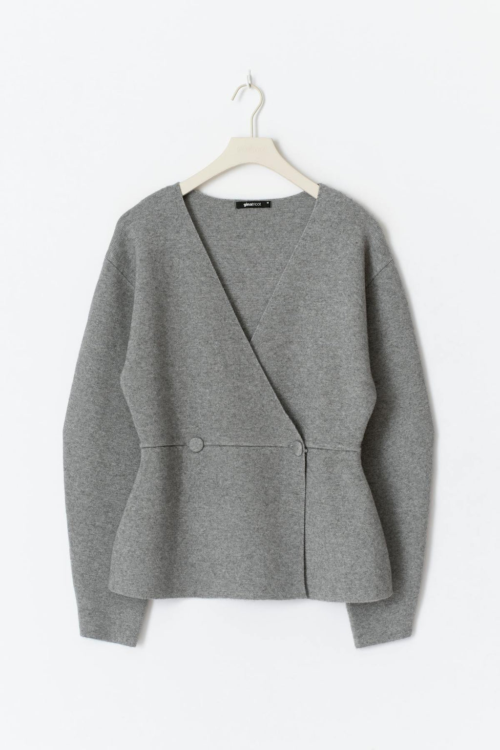 Shaped knitted cardigan
