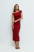 Twist asymmetric dress