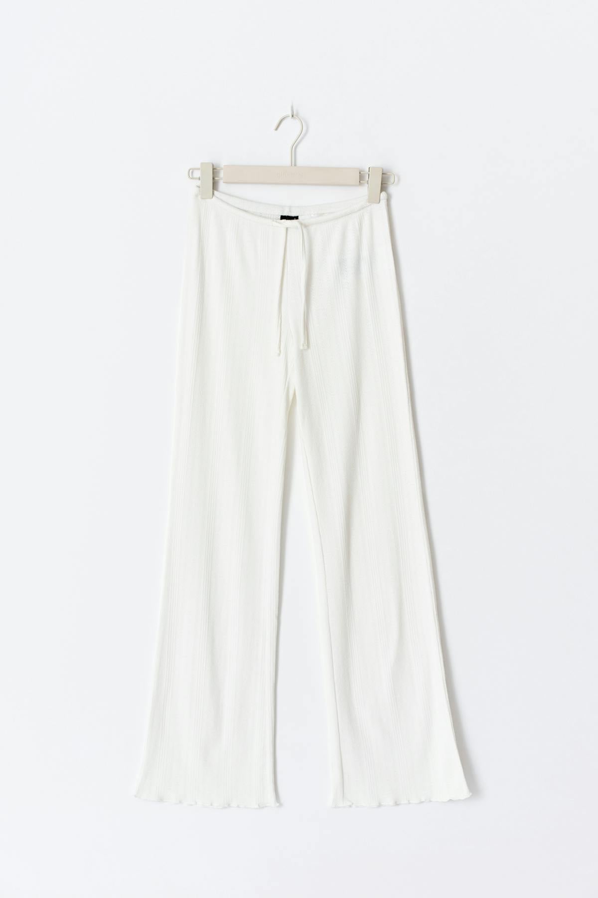 Pointelle loungwear trousers