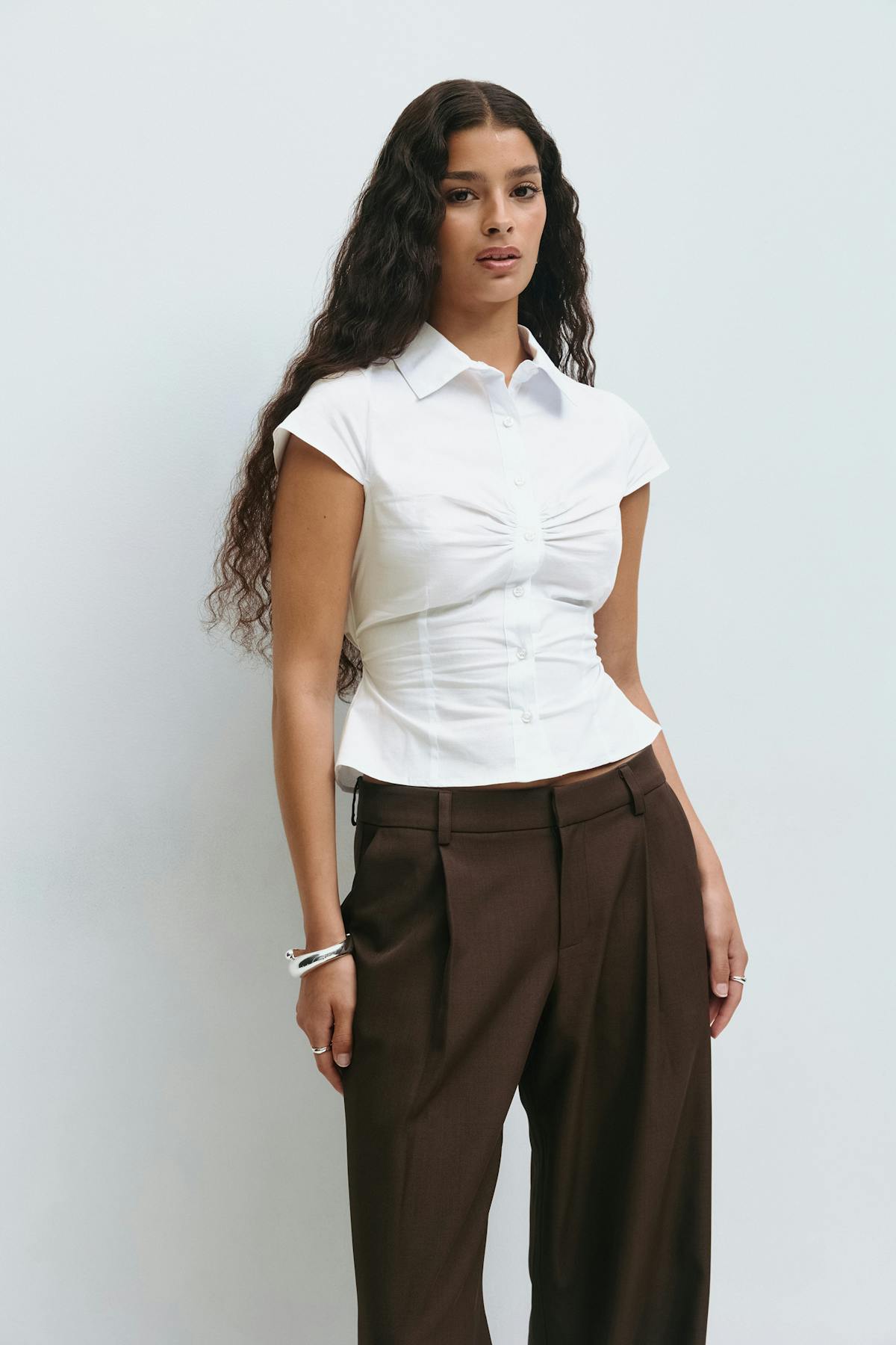 Shaped blouse