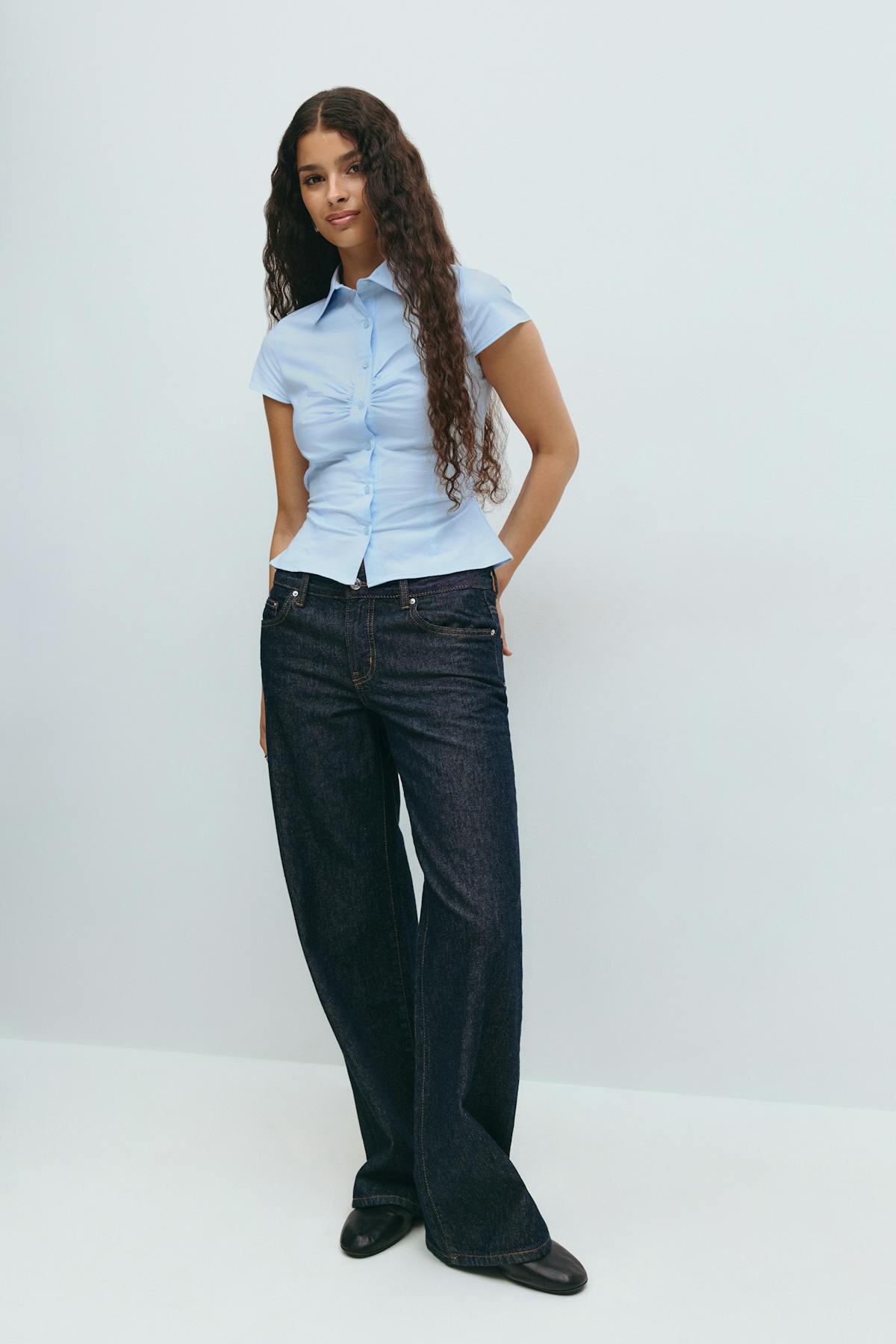 Shaped blouse