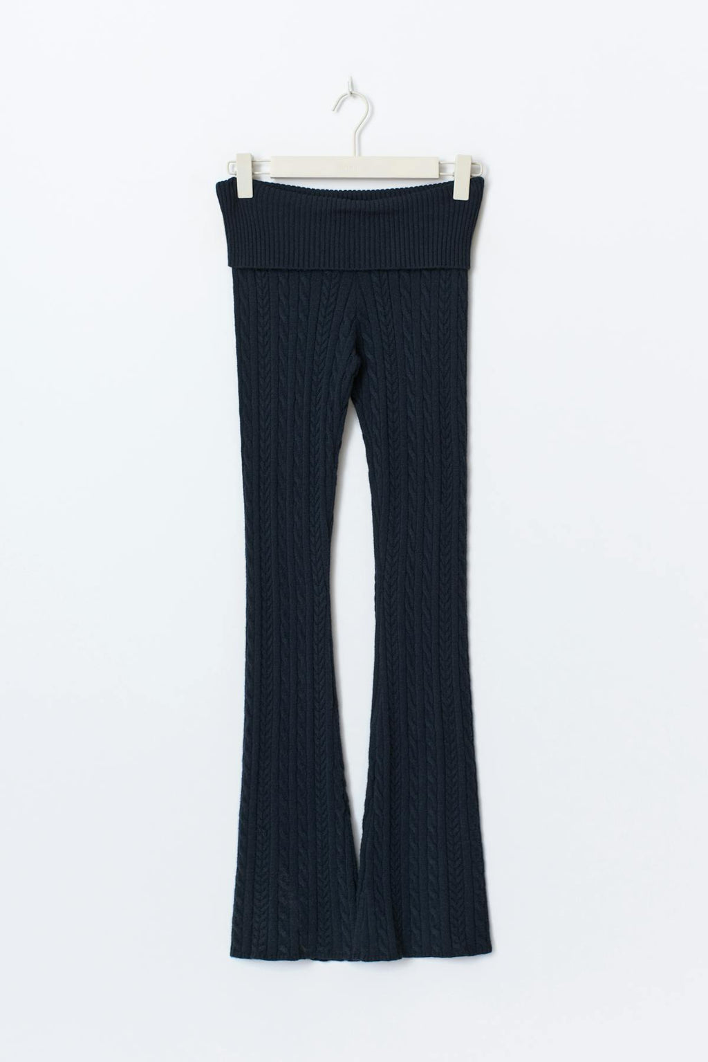Y cable knitted pants tall