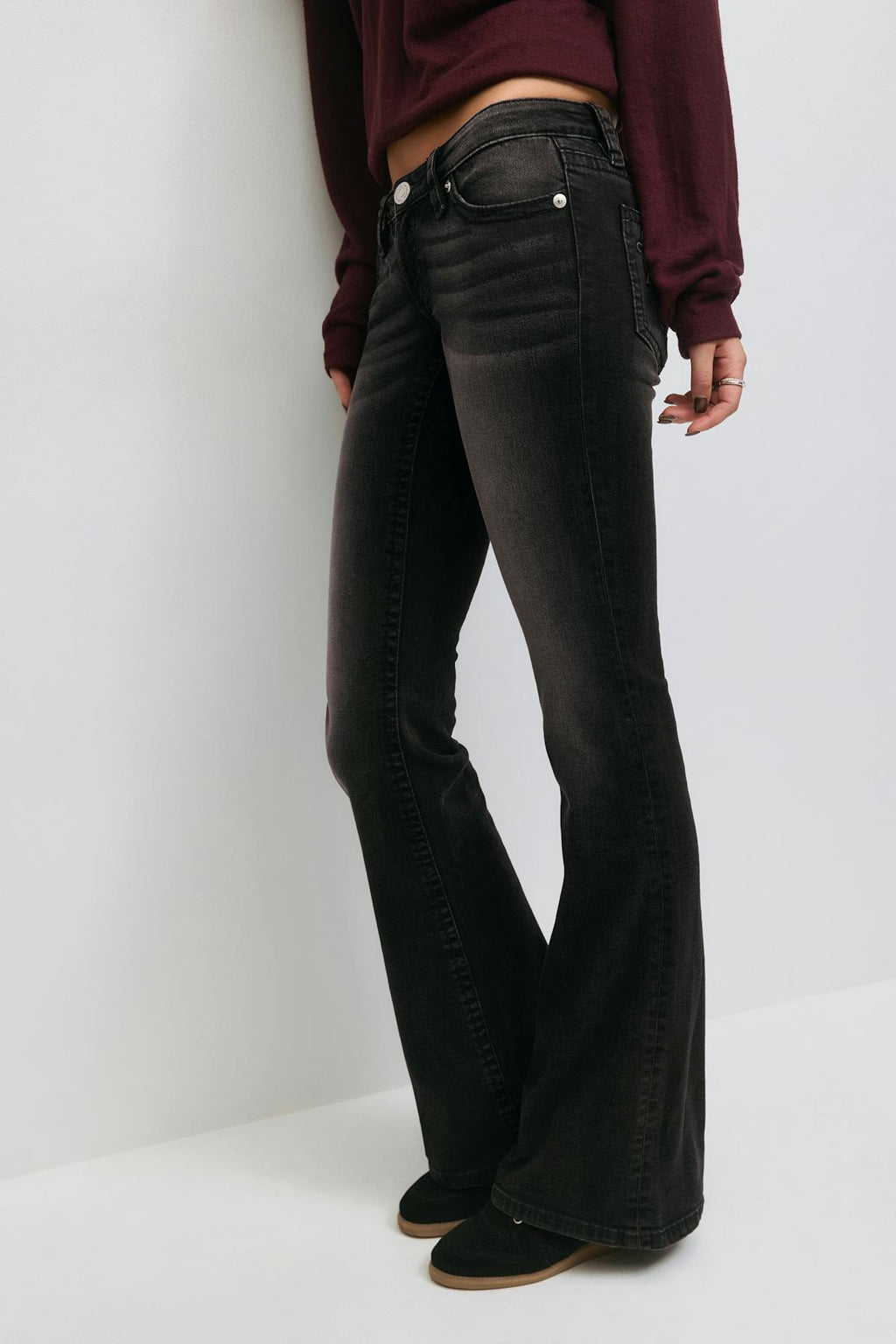 14+ hip hug flare jeans