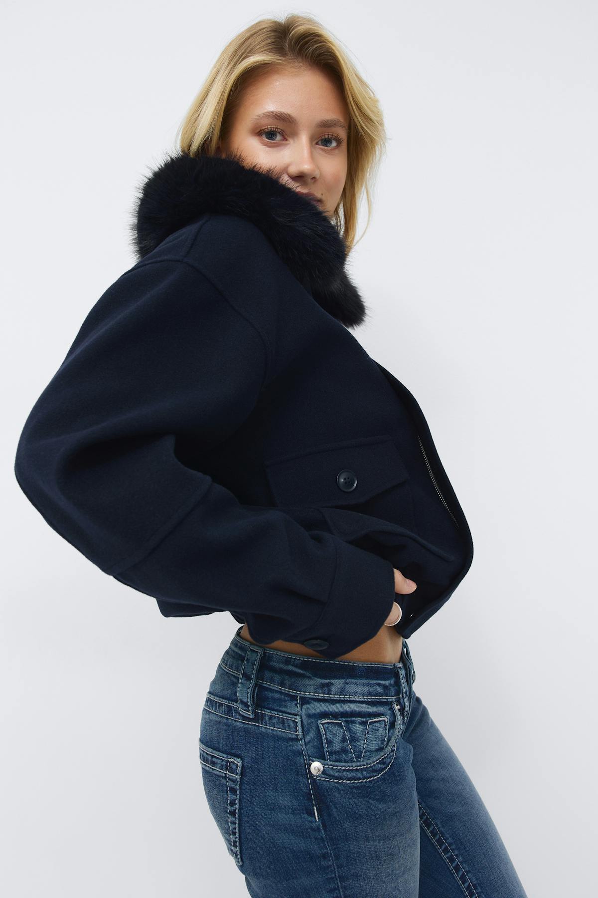 14+ shaped felt jacket