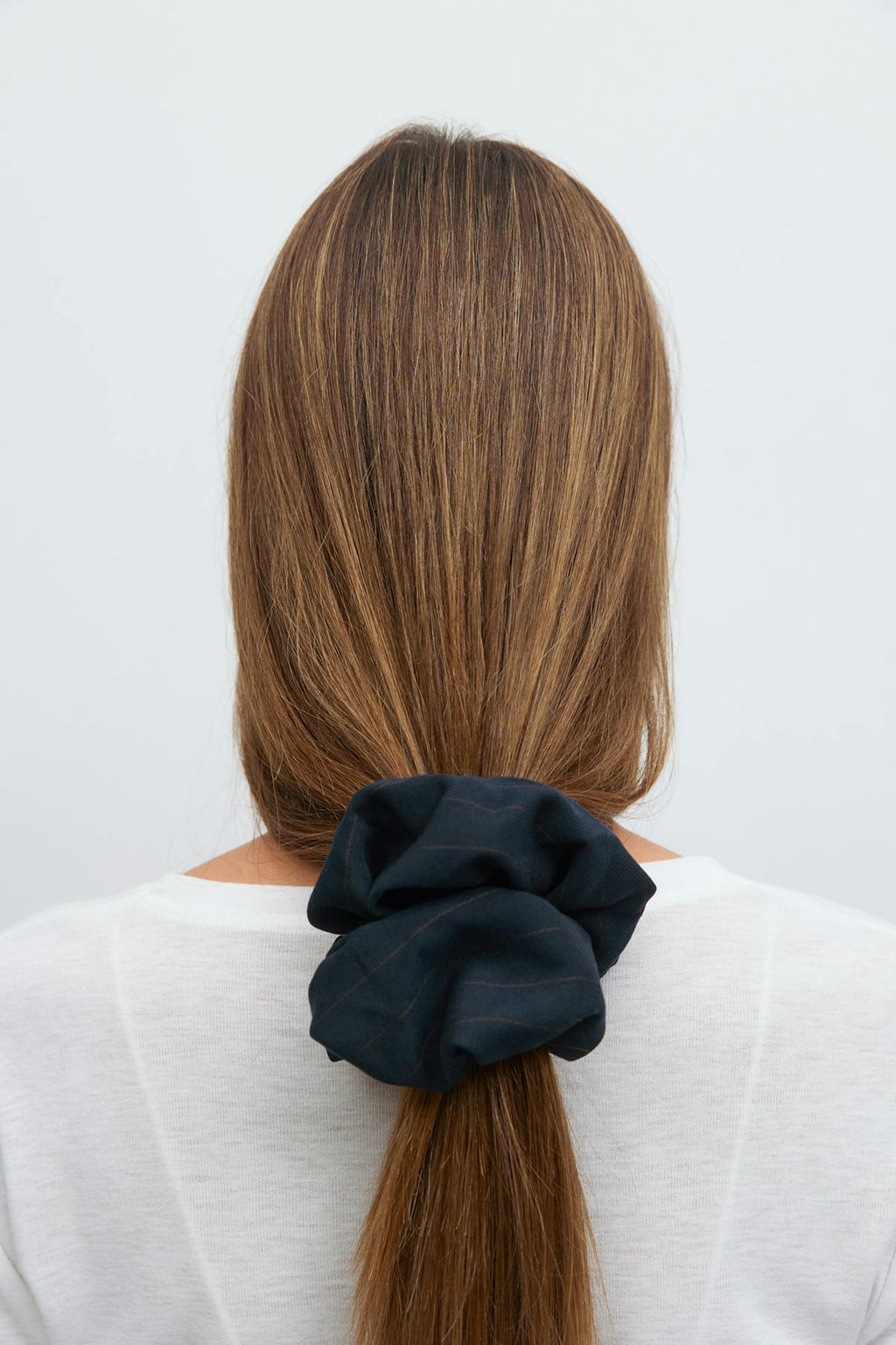 Pinstripe scrunchie