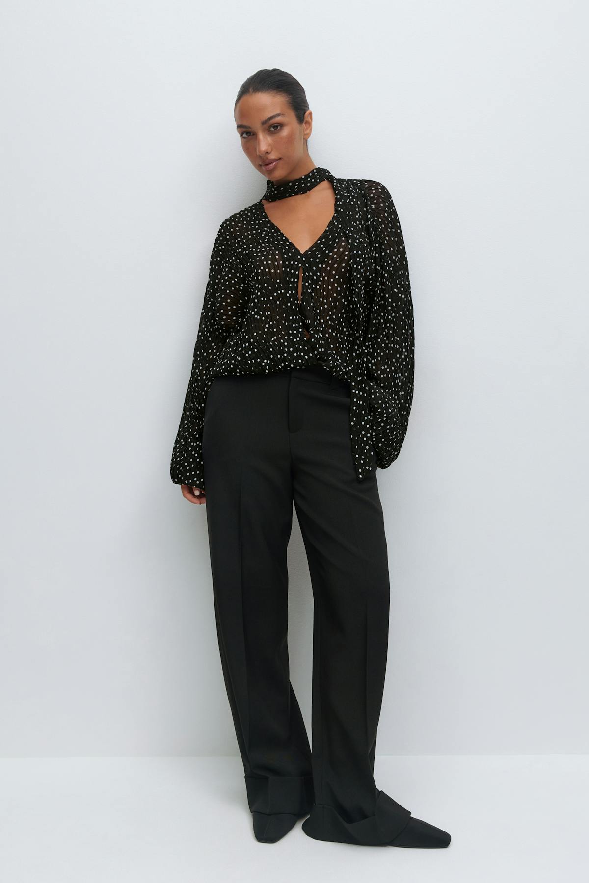 Scarf blouse